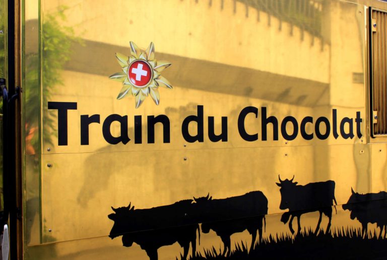 MOB GoldenPass Chocoladetrein van Montreux naar de chocoladefabriek van Cailler-Nestlé in Broc